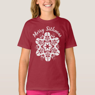 Darth Vader Snowflake Design T-Shirt