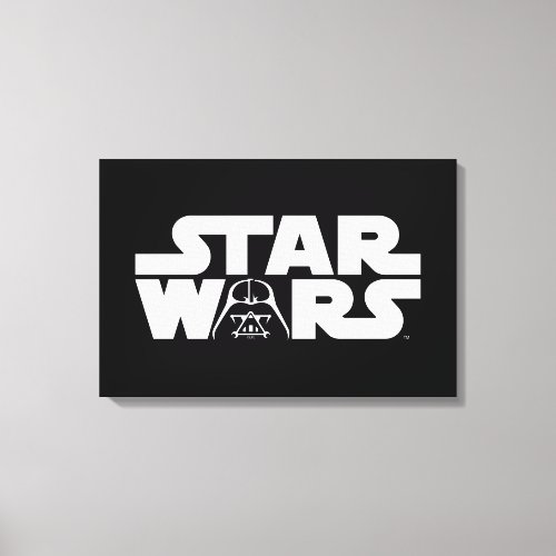 Darth Vader Star Wars Logo Canvas Print