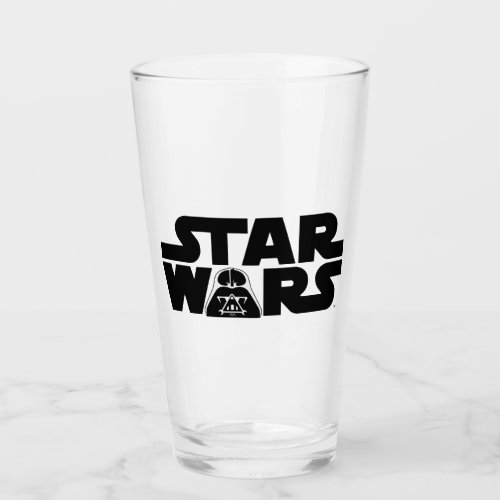 Darth Vader Star Wars Logo Glass