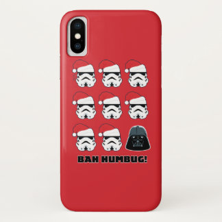 Darth Vader & Stormtrooper "Bah Humbug!" iPhone X Case