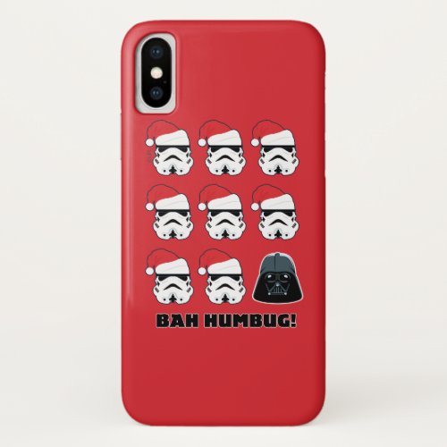 Darth Vader  Stormtrooper Bah Humbug iPhone X Case