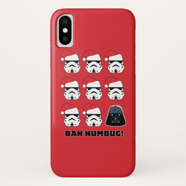 Darth Vader & Stormtrooper "Bah Humbug!" Case-Mate iPhone Case (Back)