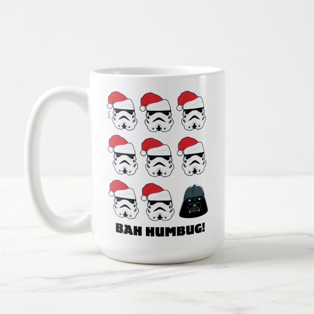 Darth Vader & Stormtrooper "Bah Humbug!" Coffee Mug (Left)