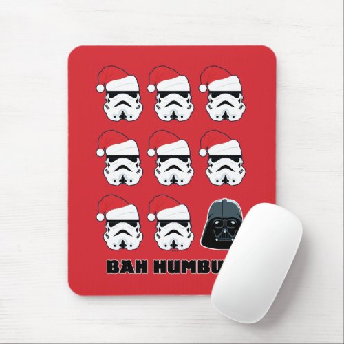 Darth Vader  Stormtrooper Bah Humbug Mouse Pad