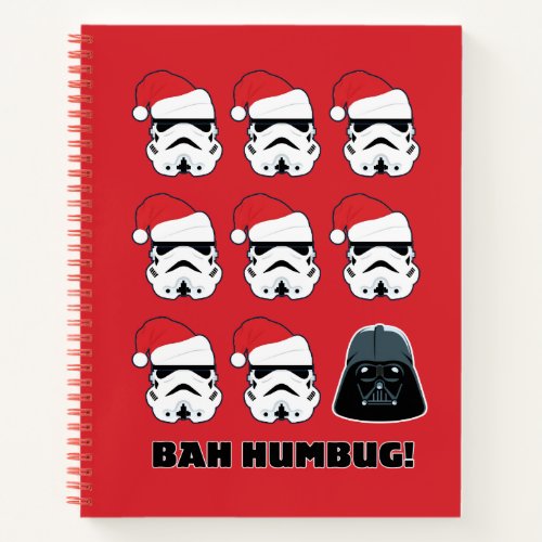Darth Vader  Stormtrooper Bah Humbug Notebook