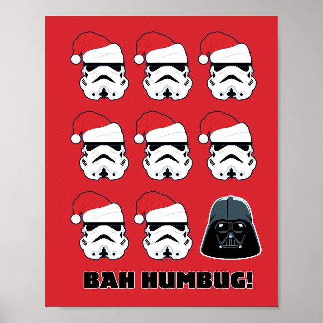 Darth Vader & Stormtrooper "Bah Humbug!" Poster (Front)