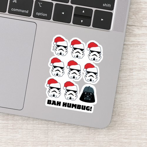 Darth Vader  Stormtrooper Bah Humbug Sticker
