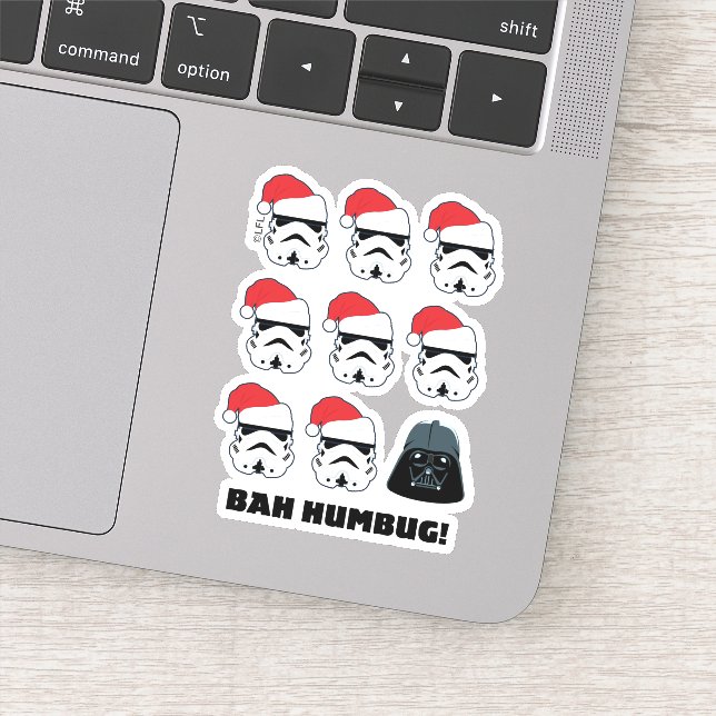 Darth Vader & Stormtrooper "Bah Humbug!" Sticker (Detail)
