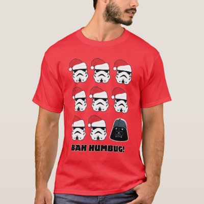 Darth Vader &amp; Stormtrooper "Bah Humbug!" T-Shirt