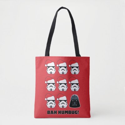 Darth Vader &amp; Stormtrooper "Bah Humbug!" Tote Bag