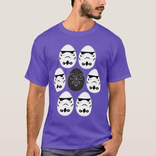 Darth Vader  Stormtrooper Easter Egg Pattern T_Shirt