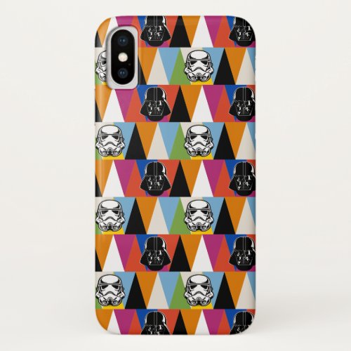 Darth Vader  Stromtrooper Geometric Pattern iPhone X Case