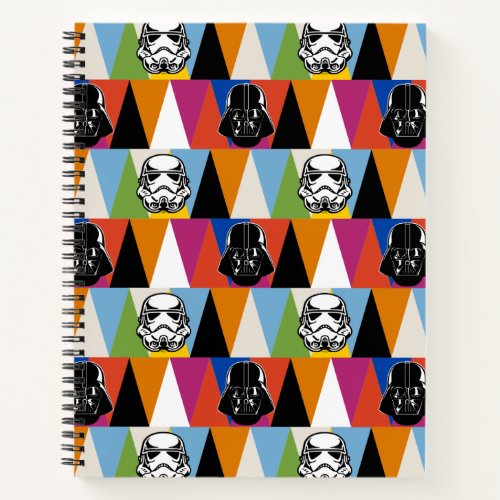Darth Vader  Stromtrooper Geometric Pattern Notebook