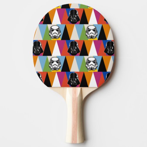 Darth Vader  Stromtrooper Geometric Pattern Ping Pong Paddle