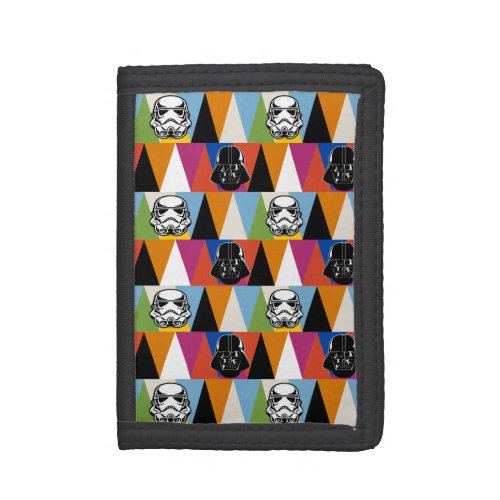 Darth Vader  Stromtrooper Geometric Pattern Trifold Wallet