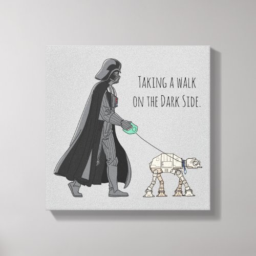 Darth Vader Walking Pet AT_AT Canvas Print