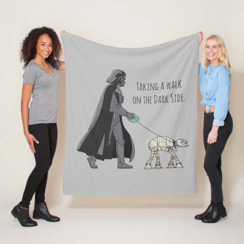 Darth Vader Walking Pet AT_AT Fleece Blanket