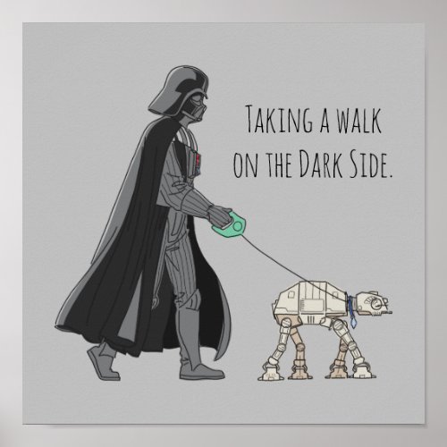 Darth Vader Walking Pet AT_AT Poster
