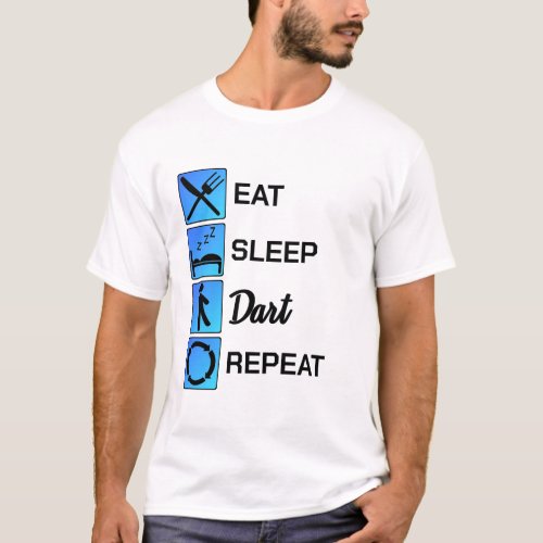 Darting Eat Sleep Dart Repeat Darter Routine Gift T_Shirt
