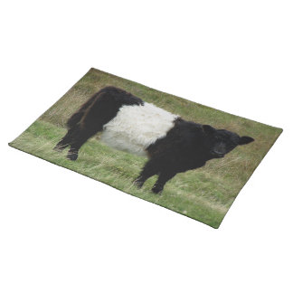 Dartmoor Belted Galloway Calf Looking Cloth Placemat