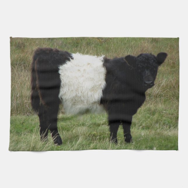 Dartmoor Belted Galloway Calf Towel (Horizontal)