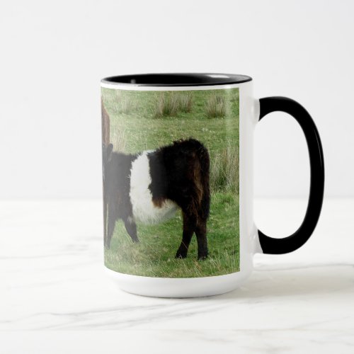 Dartmoor Belted Galloway Cow And Calf Mug