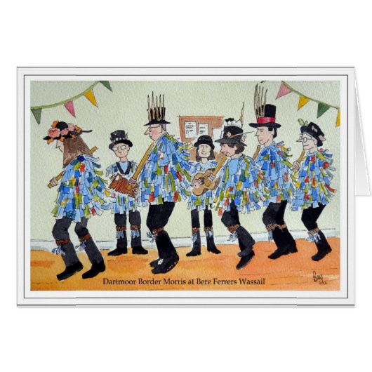 Dartmoor Border Morris at Bere Ferrers Cards (Front Horizontal)