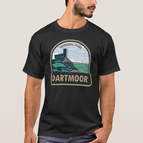 Dartmoor National Park Castle Ruins England T_Shirt