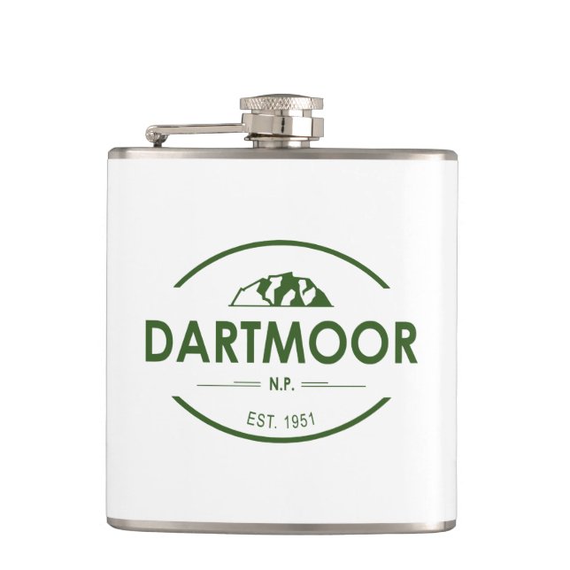 Dartmoor National Park Flask (Front)
