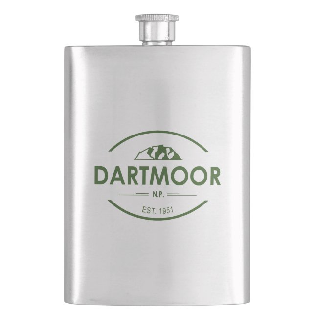 Dartmoor National Park Flask (Front)