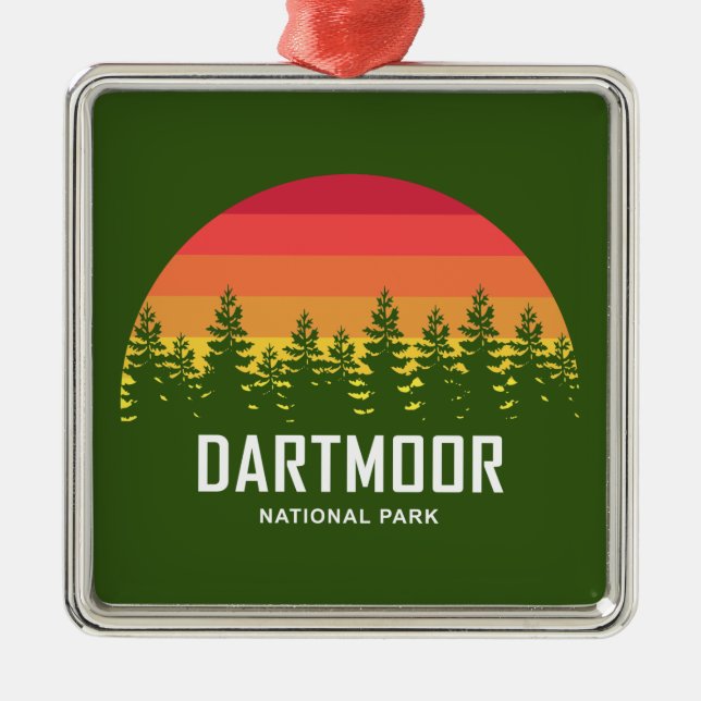 Dartmoor National Park Metal Ornament (Front)