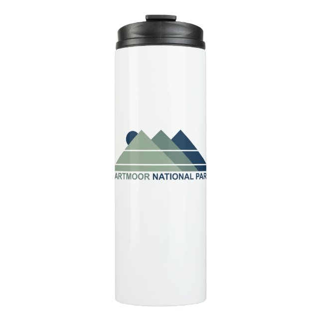 Dartmoor National Park Mountain Sun Thermal Tumbler (Front)
