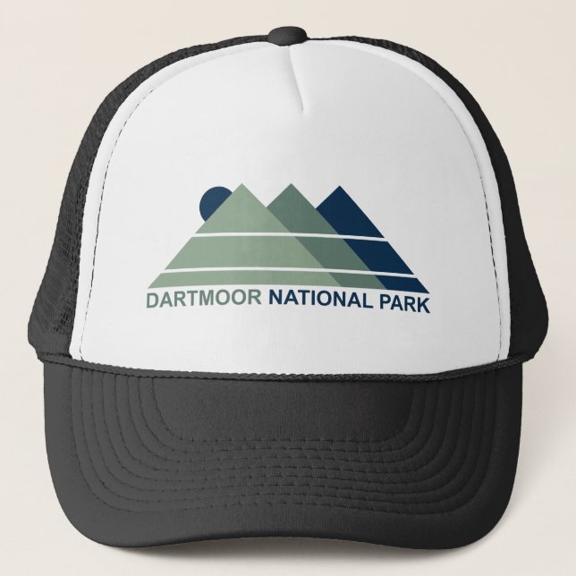 Dartmoor National Park Mountain Sun Trucker Hat (Front)