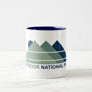 Dartmoor National Park Mountain Sun Two-Tone Coffee Mug
