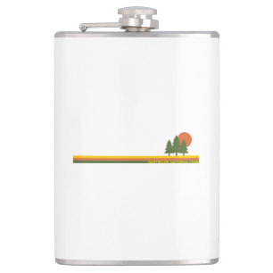 Dartmoor National Park Pine Trees Sun Flask