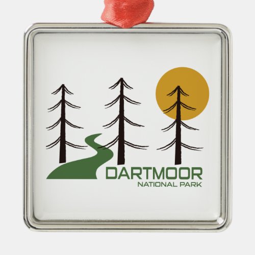 Dartmoor National Park Trail Metal Ornament