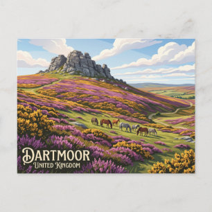 Dartmoor National Park United Kingdom Postcard