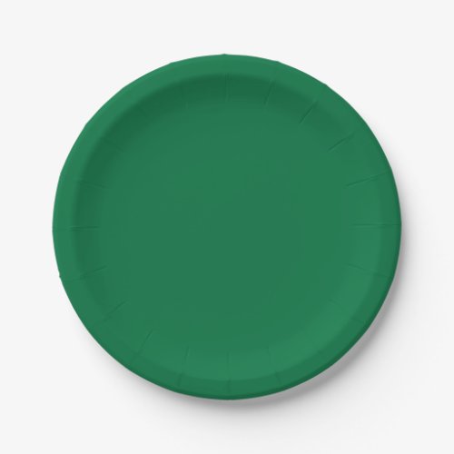 Dartmouth Green Solid Color Paper Plates