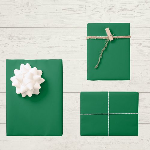 Dartmouth Green Solid Color Wrapping Paper Sheets