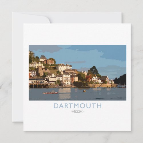 Dartmouth Railway Poster Holiday Card