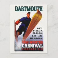 Dartmouth Winter Carnival 1938 Vintage Poster