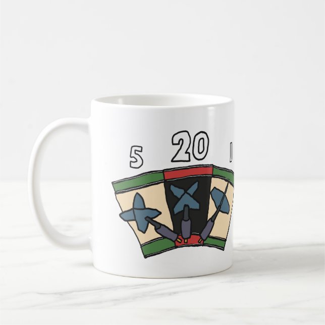Darts 180 coffee mug (Left)