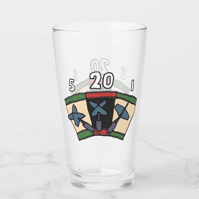 Darts 180 glass (Front)