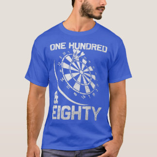 Darts 180 Triple 20 Dartboard One hundred and T-Shirt