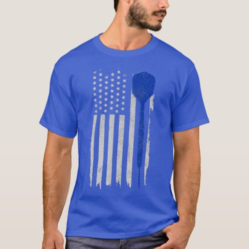 Darts American Flag Patriotic Darts Player 4th T_Shirt