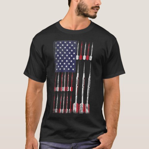 Darts American Flag T_Shirt