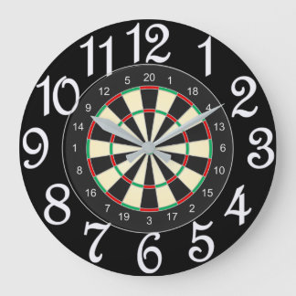 Darts Anyone Large Clock