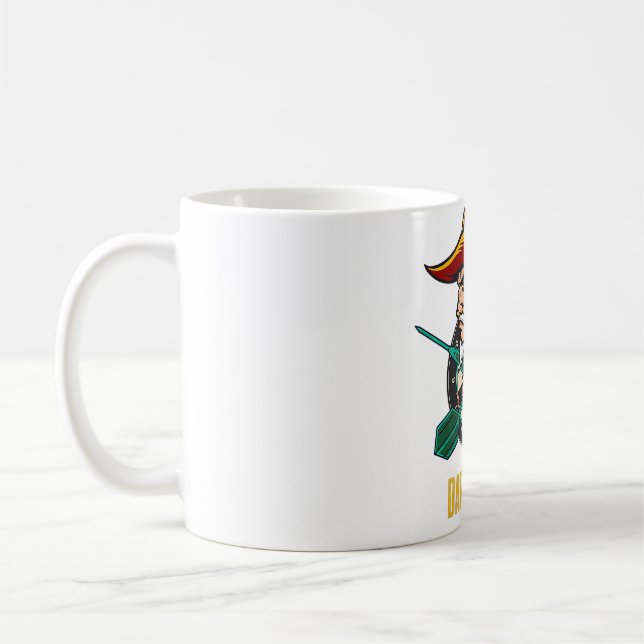 Darts Astronaut Outer Space Spaceman  Coffee Mug (Left)