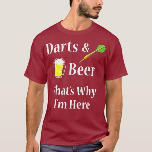 Darts Beer Funny  for Dart Player Premium T_Shirt