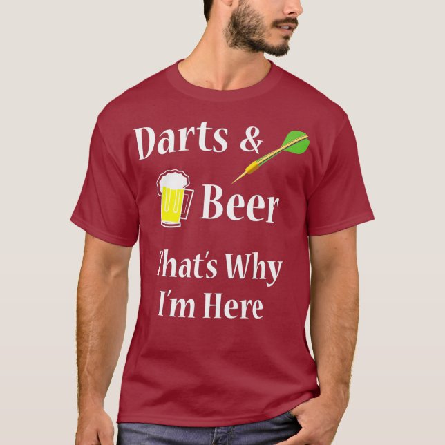 Darts Beer Funny  for Dart Player Premium T-Shirt (Front)